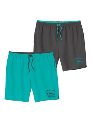 Lot de 2 Shorts de Bain Yatching  - ATLAS FOR MEN