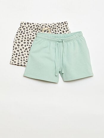 Lot de 2 shorts en coton