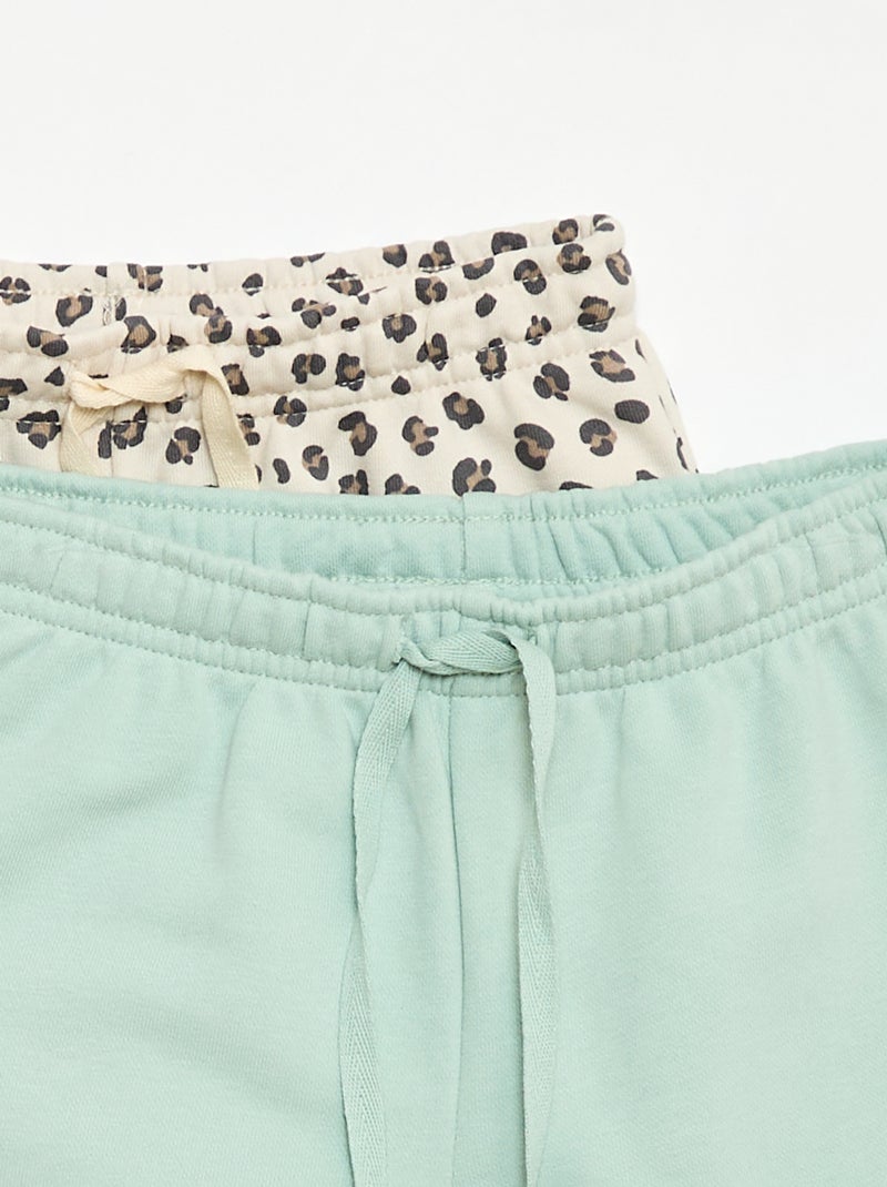 Lot de 2 shorts en coton Beige - Kiabi