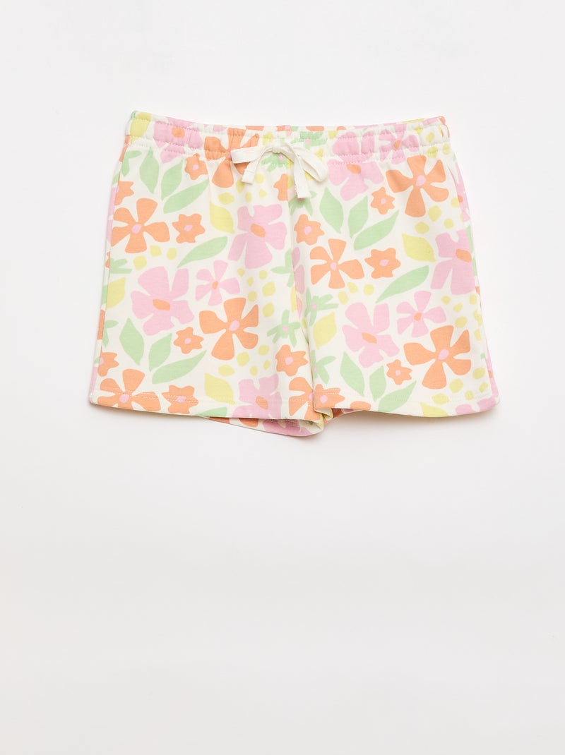 Lot de 2 shorts en coton Blanc - Kiabi