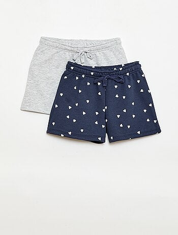 Lot de 2 shorts en coton