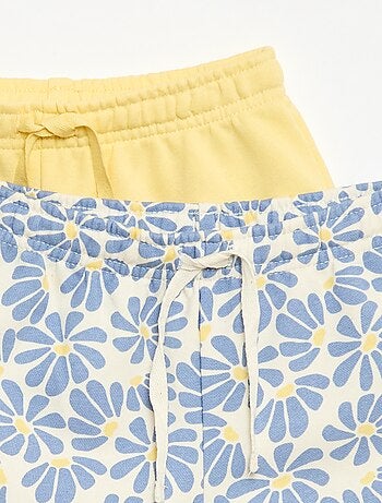 Lot de 2 shorts en coton