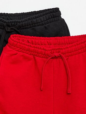 Lot de 2 shorts en coton uni