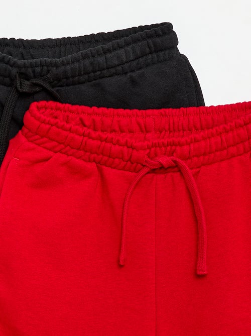 Lot de 2 shorts en coton uni - Kiabi