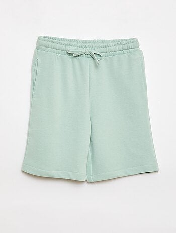 Lot de 2 shorts en coton uni