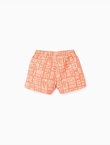 Lot de 2 shorts en coton unis et imprimés