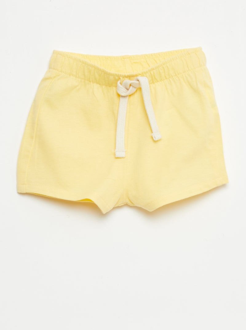 Lot de 2 shorts en jersey Blanc - Kiabi