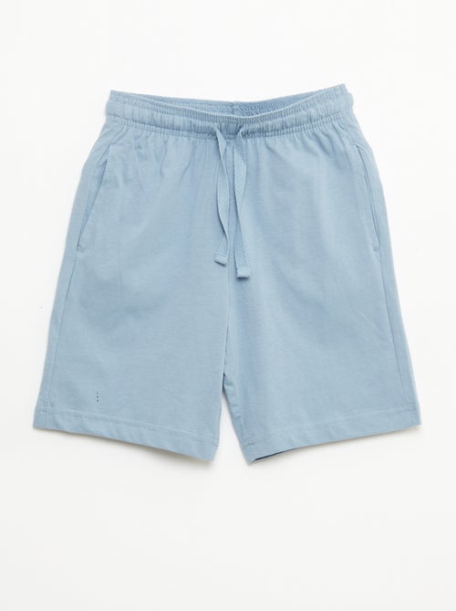 Lot de 2 shorts en jersey coton uni - Kiabi