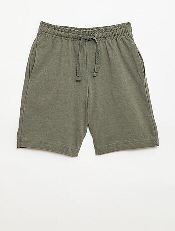 Lot de 2 shorts en jersey coton uni