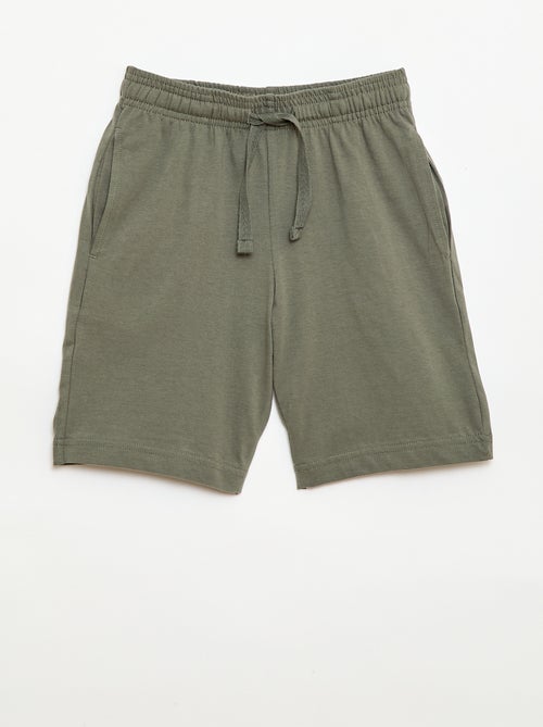 Lot de 2 shorts en jersey coton uni - Kiabi