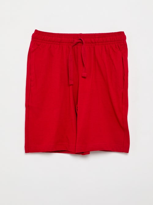Lot de 2 shorts en jersey coton uni - Kiabi