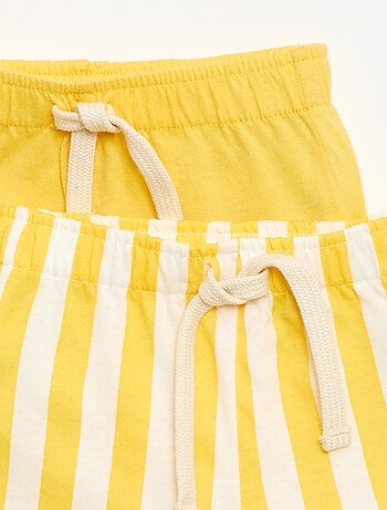 Lot de 2 shorts en jersey