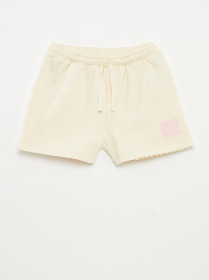 Lot de 2 shorts en molleton BEIGE - Kiabi