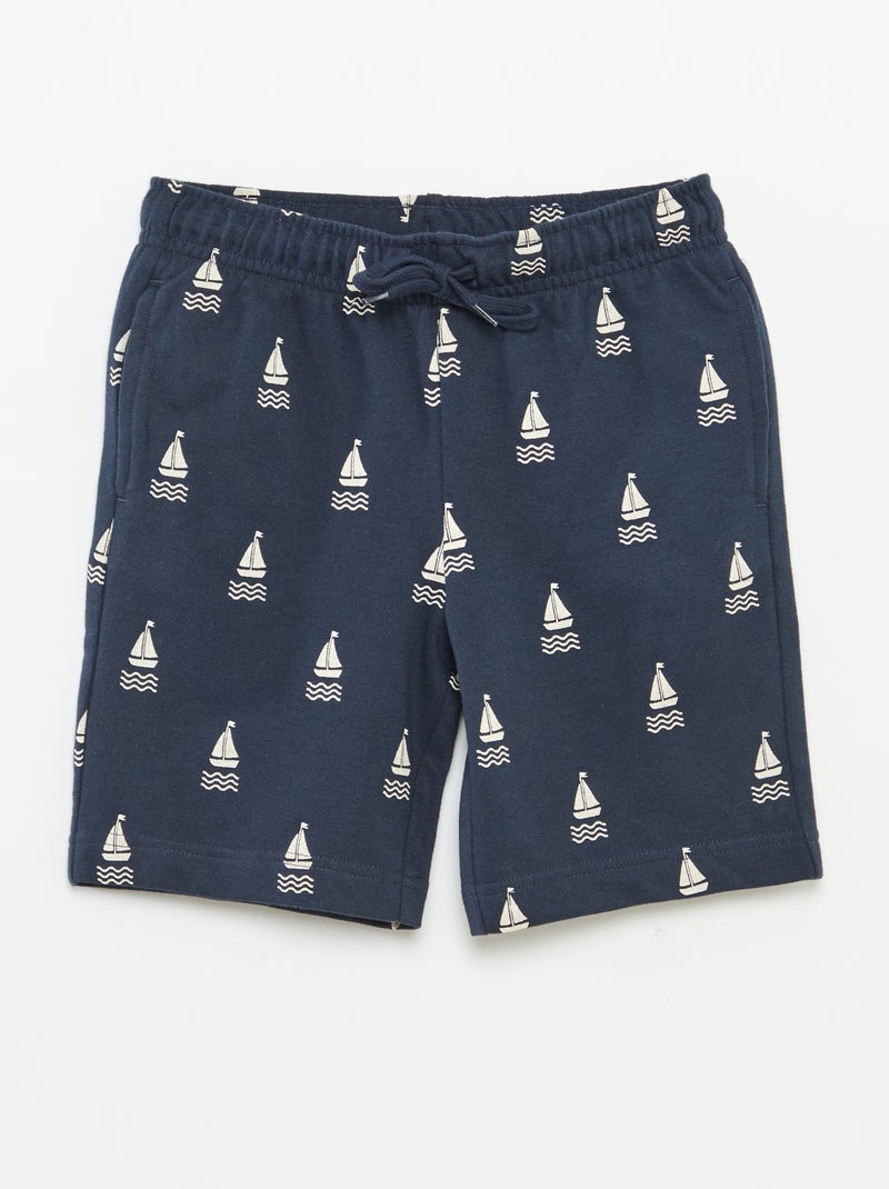 Lot de 2 shorts en molleton BLEU - Kiabi