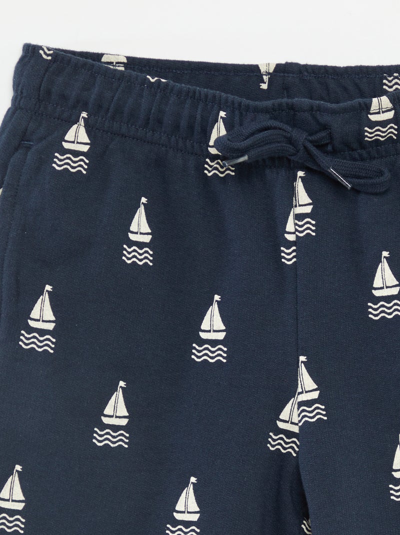 Lot de 2 shorts en molleton BLEU - Kiabi