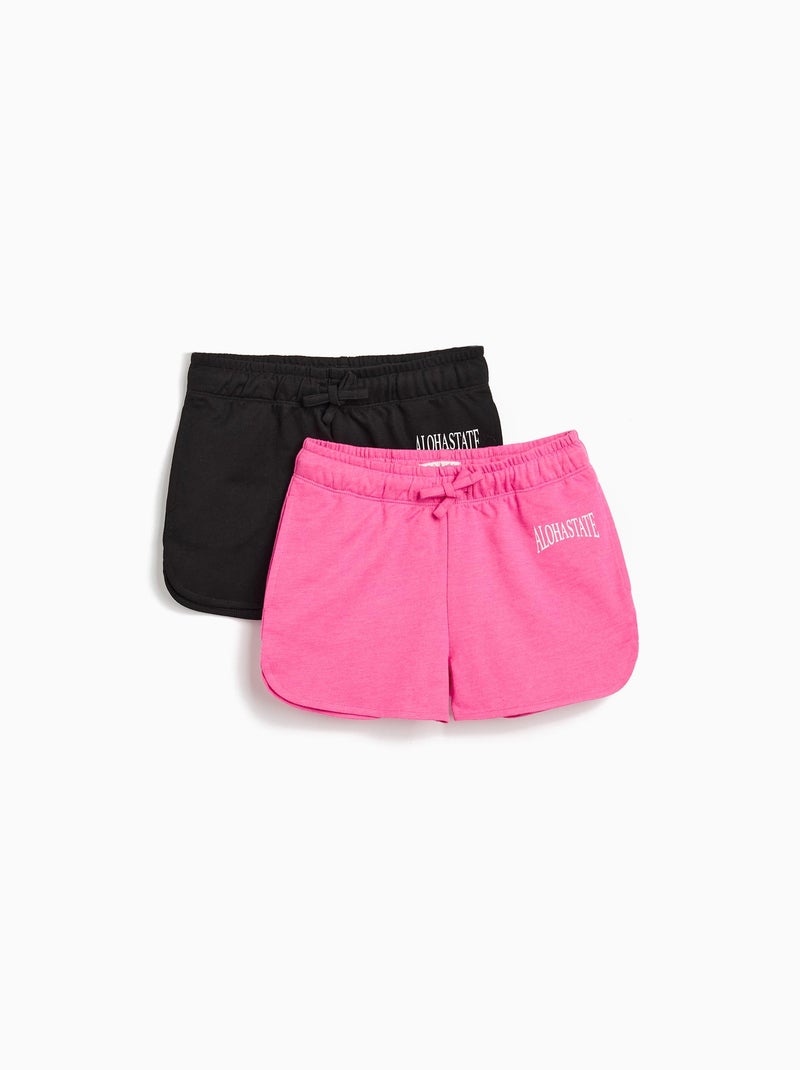 Lot de 2 shorts en polaire MO Fashion Rose - Kiabi