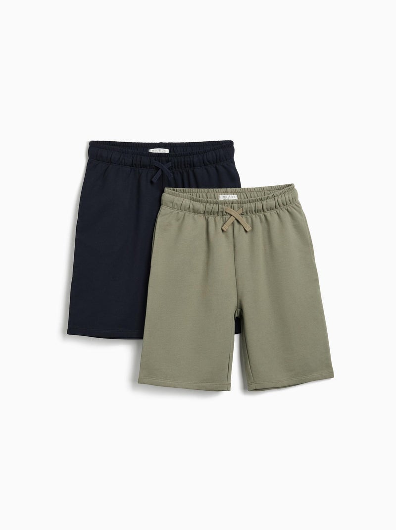 Lot de 2 shorts en polaire MO Fashion Vert - Kiabi
