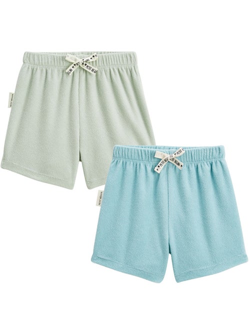 Lot de 2 shorts enfant en éponge Cayo Coco - Kiabi