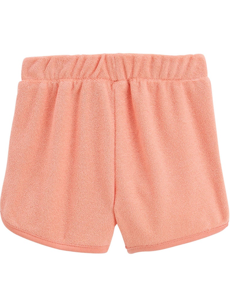 Lot de 2 shorts enfant en éponge Honfleur Orange corail - Kiabi