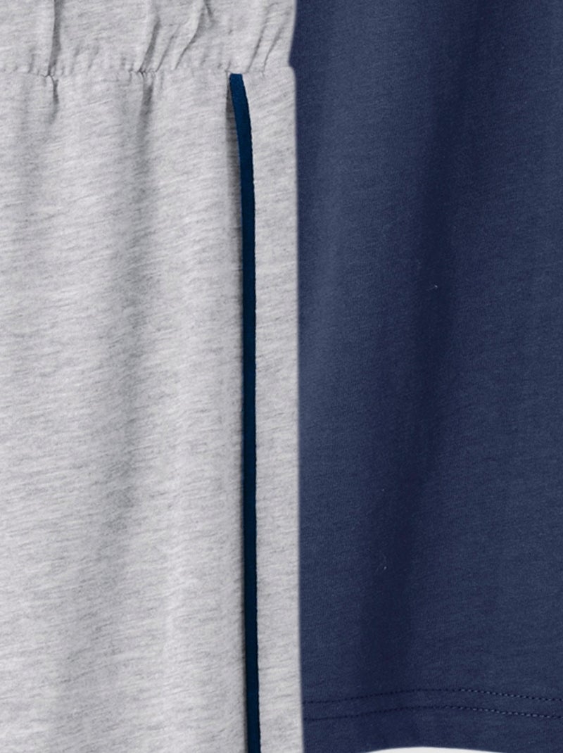 Lot de 2 shorts maille jersey - Damart Bleu marine - Kiabi