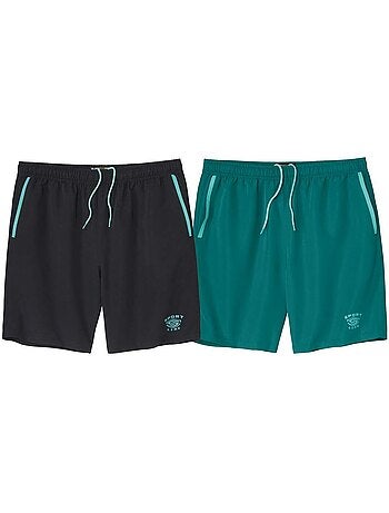 Lot de 2 shorts microfibre sport - atlas for men