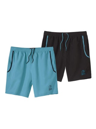 Lot de 2 Shorts Microfibre Sunny   - ATLAS FOR MEN