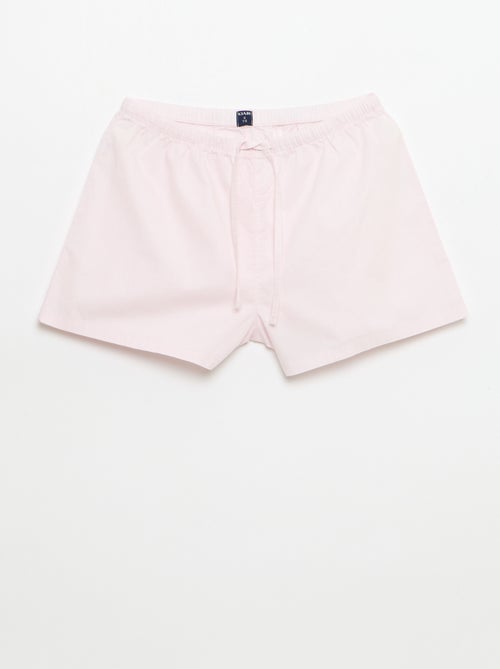 Lot de 2 shorts popeline avec cordon en coton - Kiabi