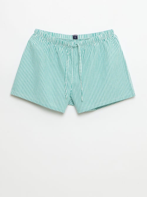 Lot de 2 shorts popeline avec cordon en coton - Kiabi