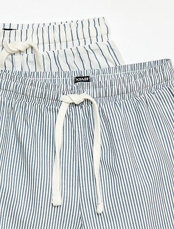 Lot de 2 shorts rayés