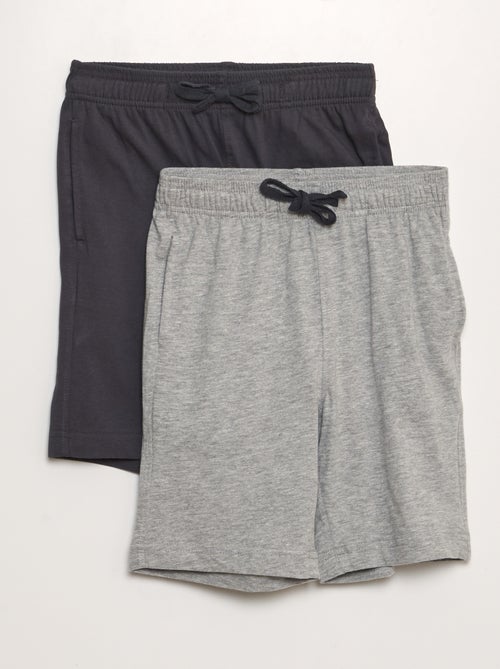Lot de 2 shorts unis - Kiabi