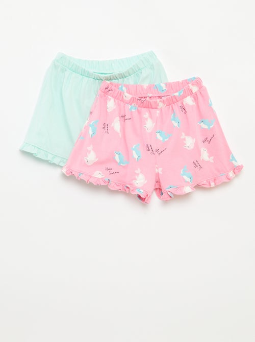 Lot de 2 shorts volantés - Kiabi