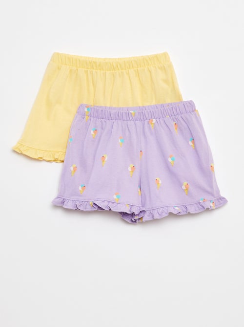 Lot de 2 shorts volantés - Kiabi