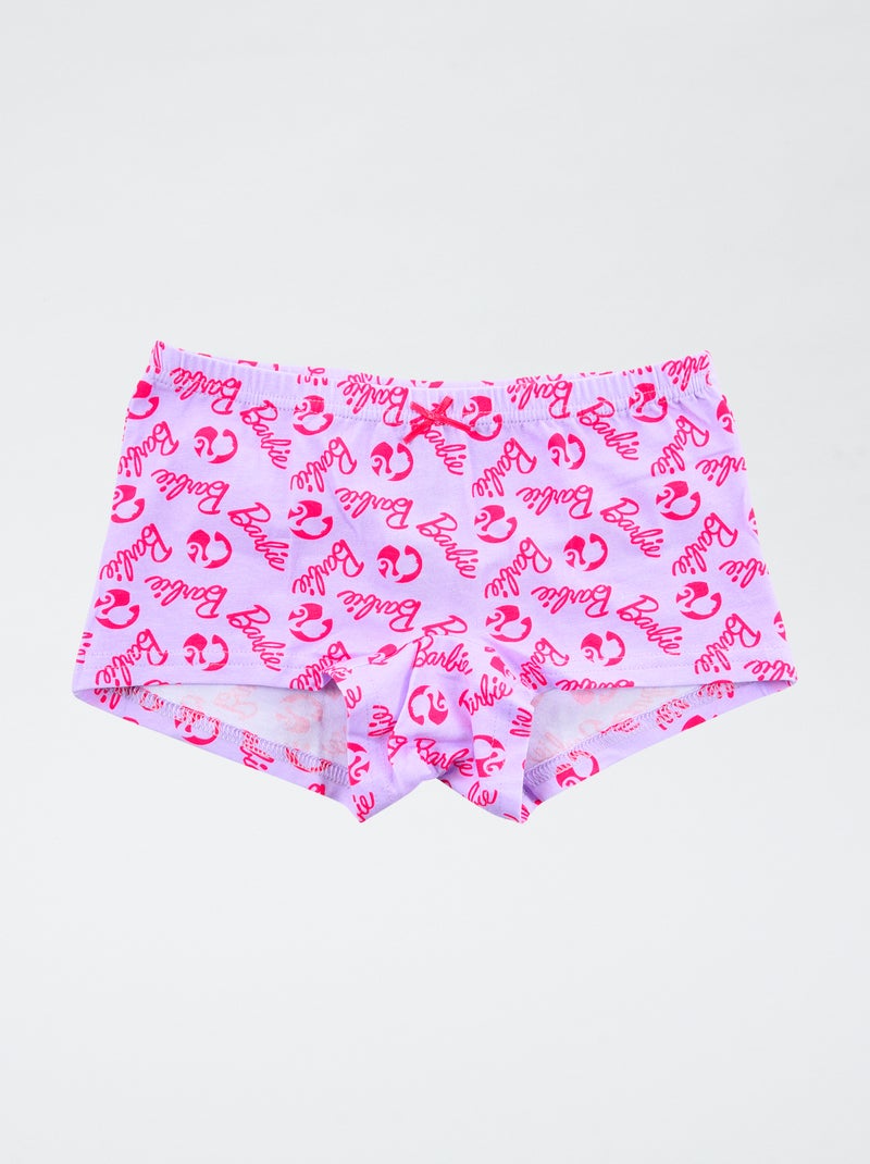 Lot de 2 shortys 'Barbie' en coton Rose - Kiabi