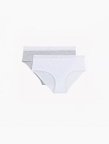LOT DE 2 SHORTYS COTON BIO - RougeGorge Lingerie