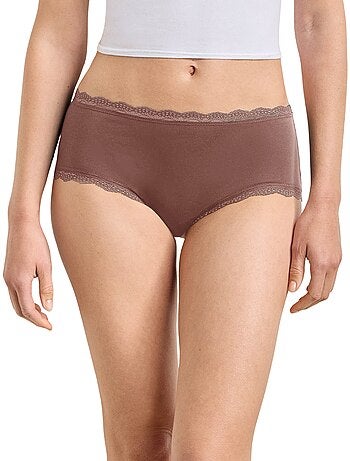 Lot de 2 shortys Daily Coton Dentelle