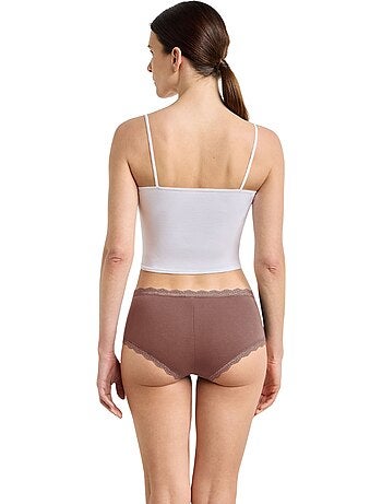 Lot de 2 shortys Daily Coton Dentelle