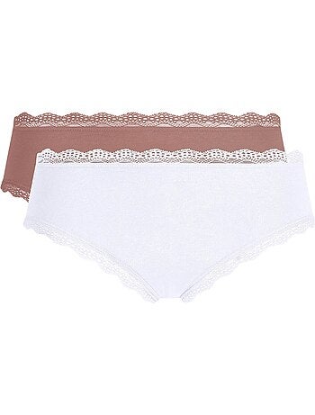 Lot de 2 shortys Daily Coton Dentelle