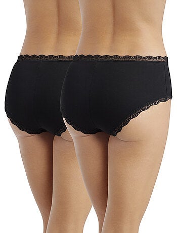 Lot de 2 shortys Daily Coton Dentelle