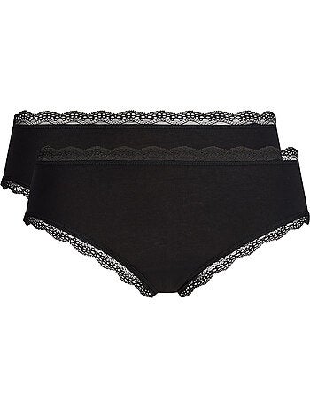Lot de 2 shortys Daily Coton Dentelle