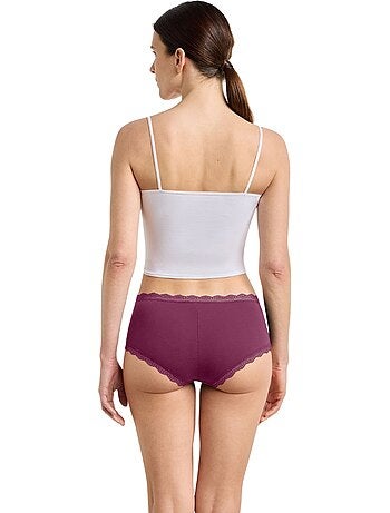 Lot de 2 shortys Daily Coton Dentelle
