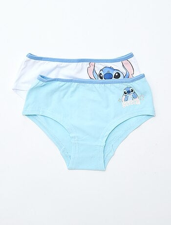 Lot de 2 shortys 'Disney' 'Stitch' en coton