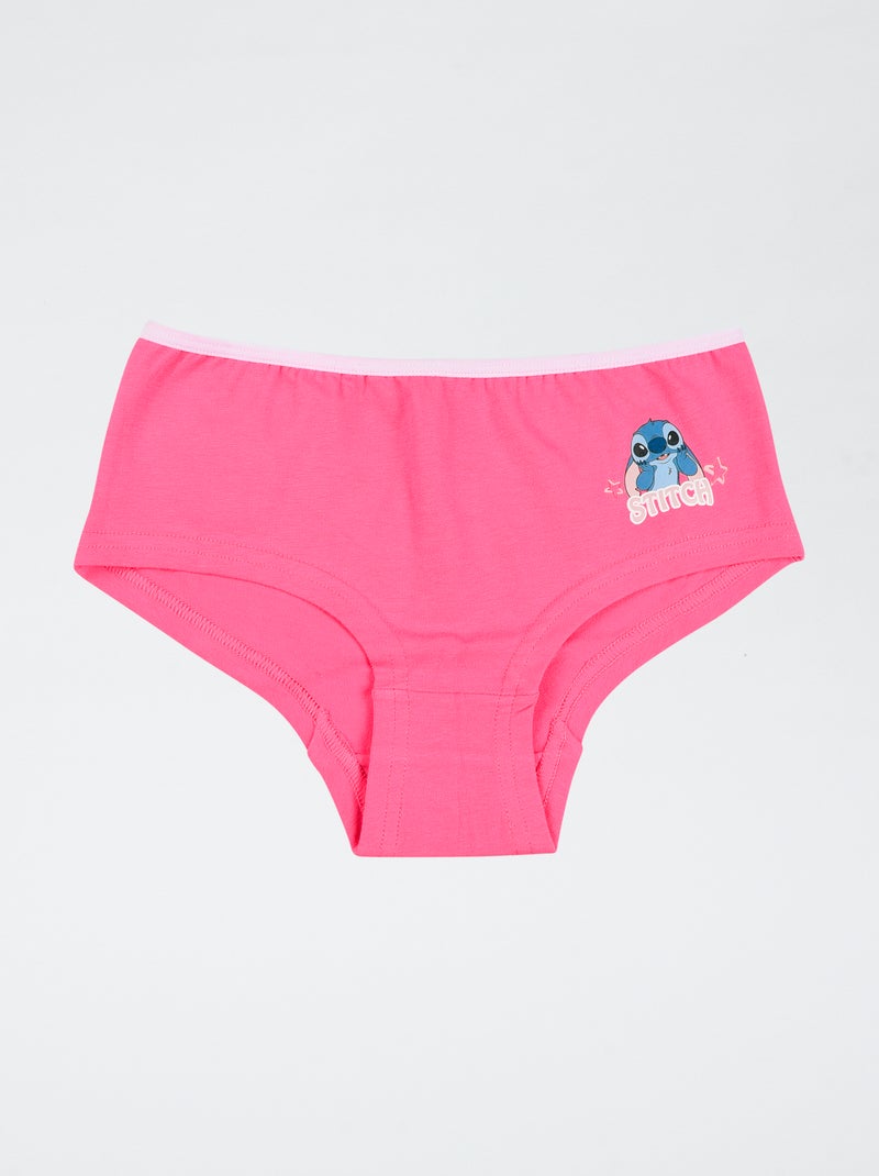 Lot de 2 shortys 'Disney' 'Stitch' en coton Rose - Kiabi