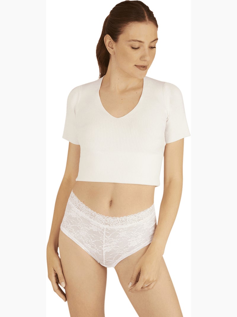 Lot de 2 shortys DUO POP Blanc Rose - Kiabi