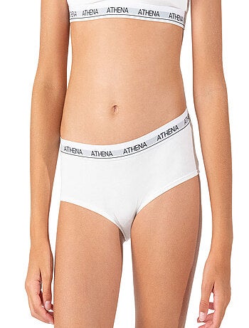 Lot de 2 shortys fille Coton Ultra Doux Athena