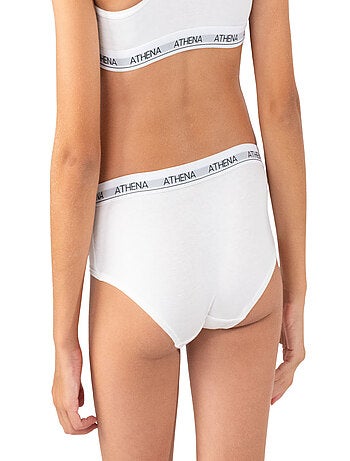 Lot de 2 shortys fille Coton Ultra Doux Athena