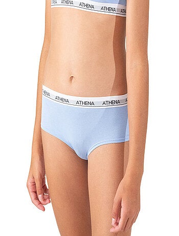Lot de 2 shortys fille Coton Ultra Doux Athena
