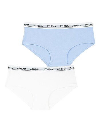 Lot de 2 shortys fille Coton Ultra Doux Athena