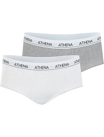 Lot de 2 shortys fille Coton Ultra Doux Athena