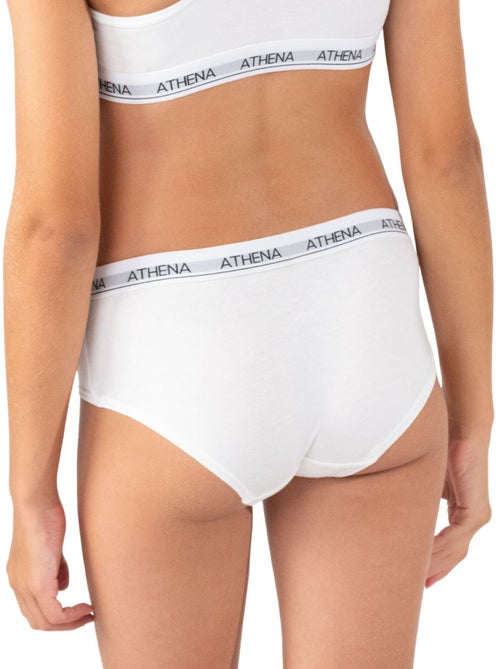 Lot de 2 shortys fille Coton Ultra Doux Athena - Kiabi