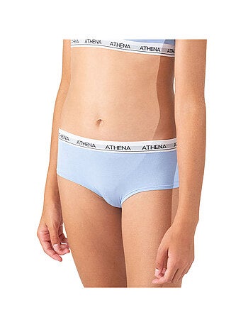 Lot de 2 shortys fille Coton Ultra Doux Athena